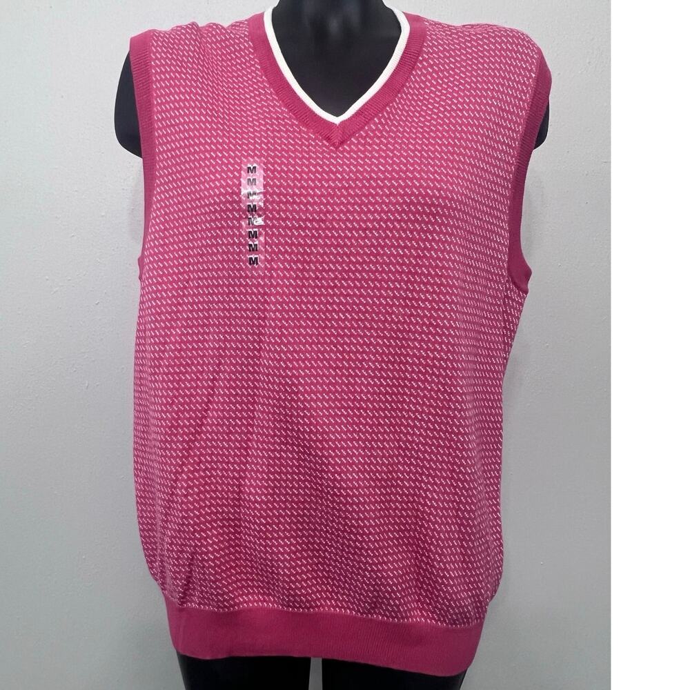 NWT Brooks Brothers Vest Men’s M 100%Supima Cotton Pullover Classic Preppy Golf